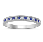 Sapphire and Diamond Channel Set Ring 0.13ctw 785.00