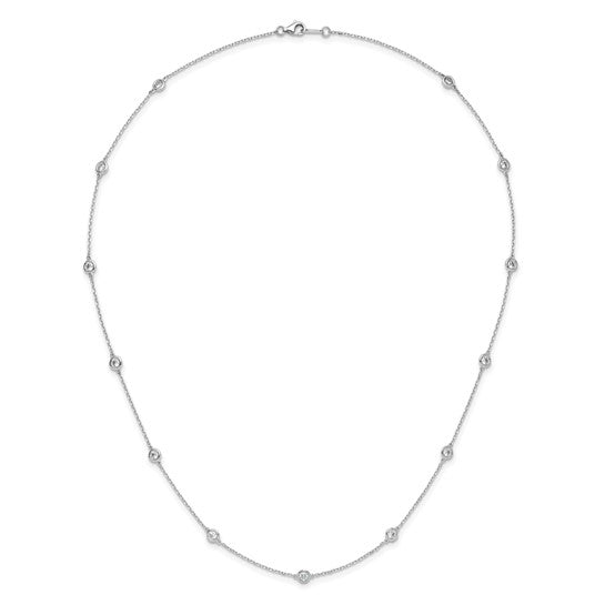 Sterling Silver CZ DBY 20" Necklace 195.00