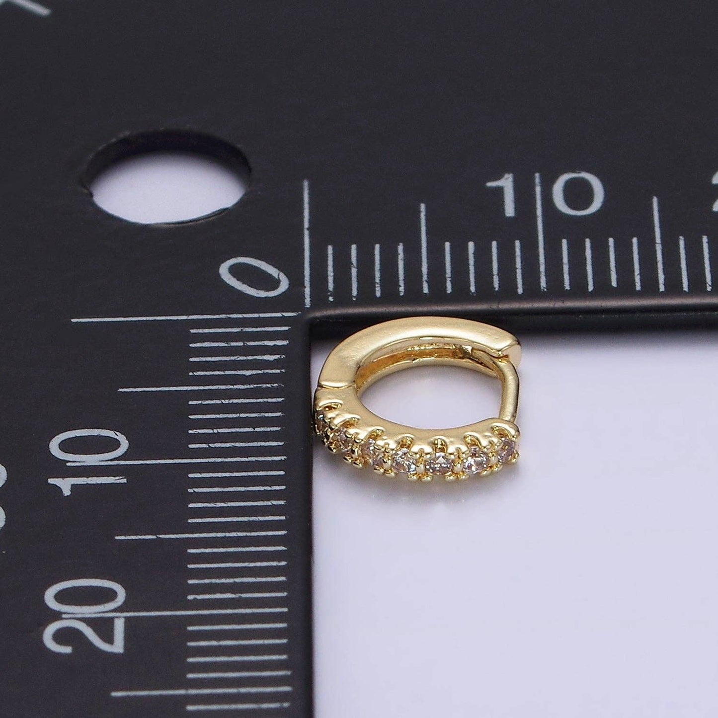 CZ Cartilage Hoop Huggie Earrings 60.00