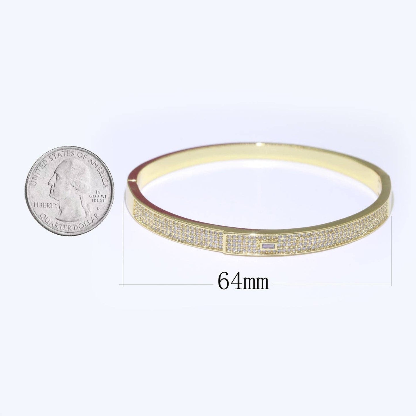 Micro Pave Bangle 95.00
