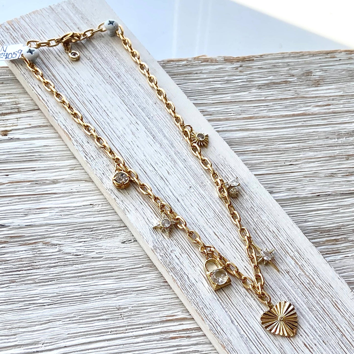 VB&CO Designs Handmade Jewelry - Charm necklace trendy retro boutique salon jewelry