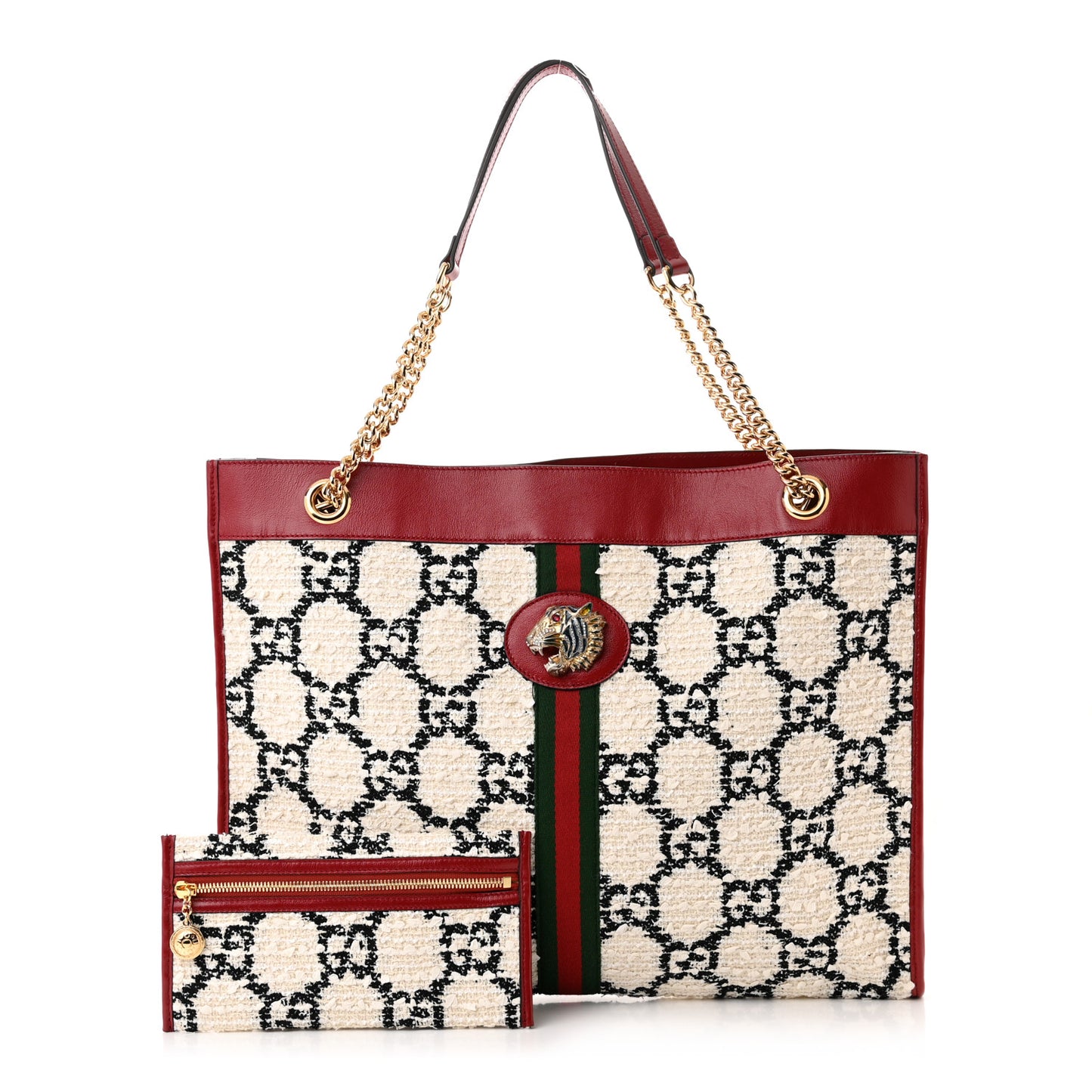 Pre-Loved Gucci Rajah Woolen Tote 2095.00