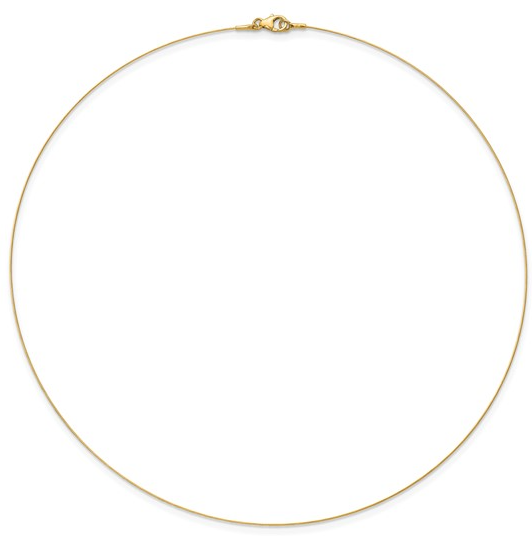 Yellow Gold Single Neck Wire Chain 450.00