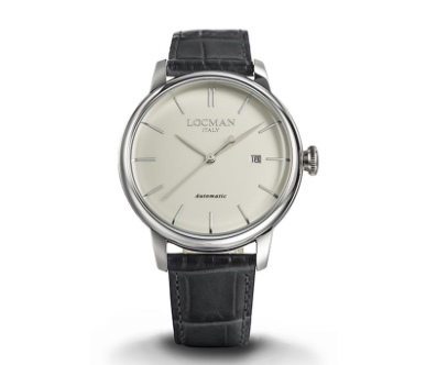 LOCMAN 1960 Three Hands Automatic Bovine Genuine Leather Blue Strap 590.00