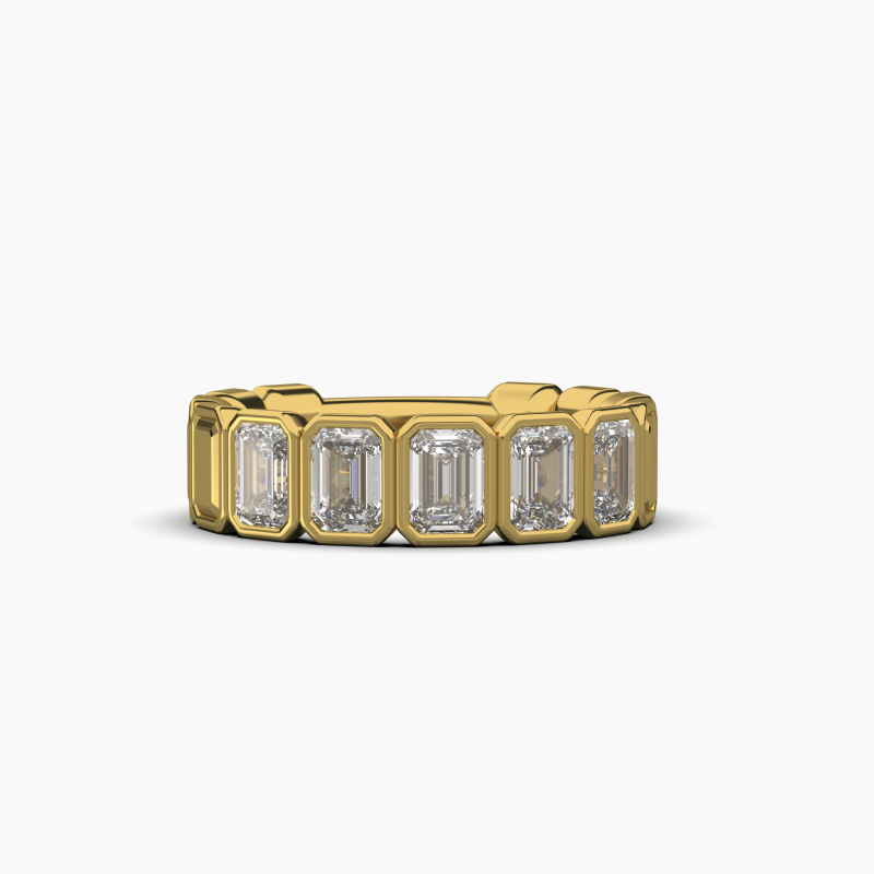 AVA Couture Lab grown Diamond Radiant Band 1.31ctw 14k Yellow Gold 3870.00