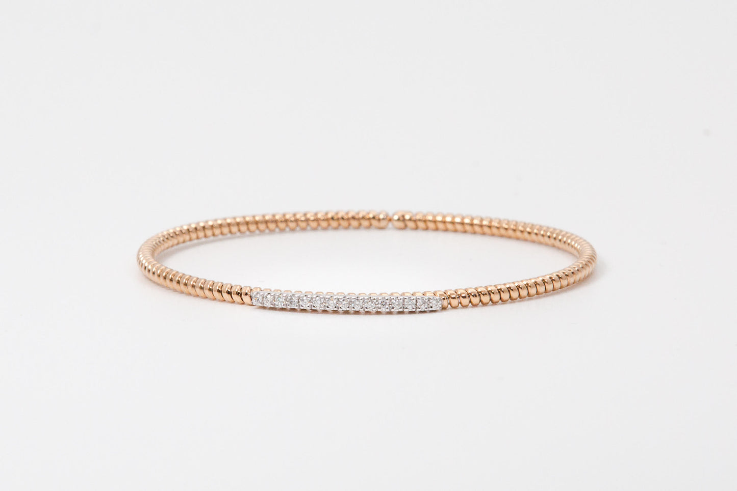 Antonio Papini Italian Bangle with Diamond 18ky 3300.00