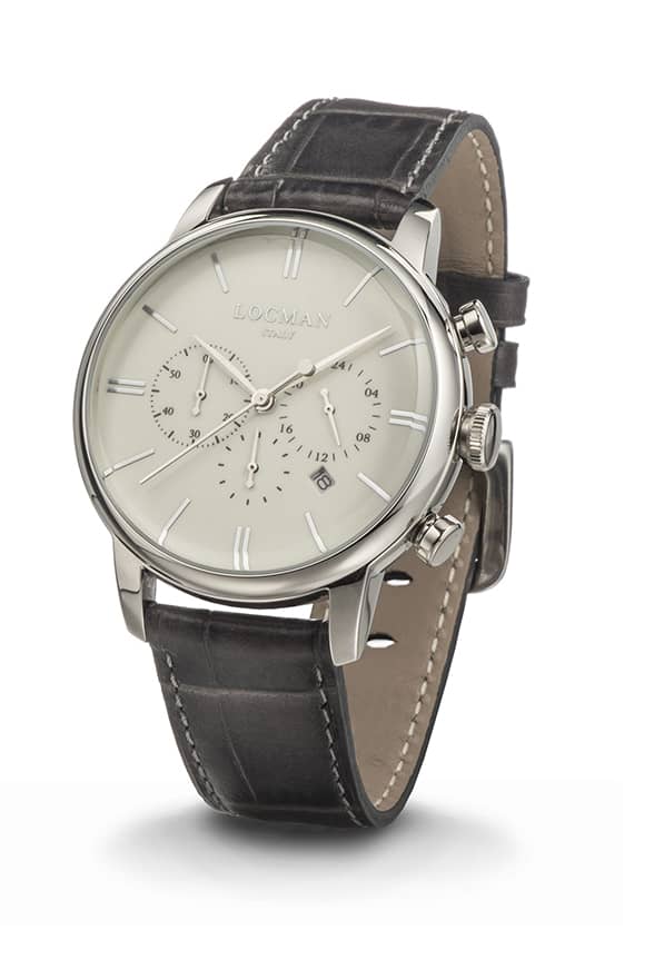 LOCMAN 1960 Chrono Quartz S.S. Enamel Ivory 475.00