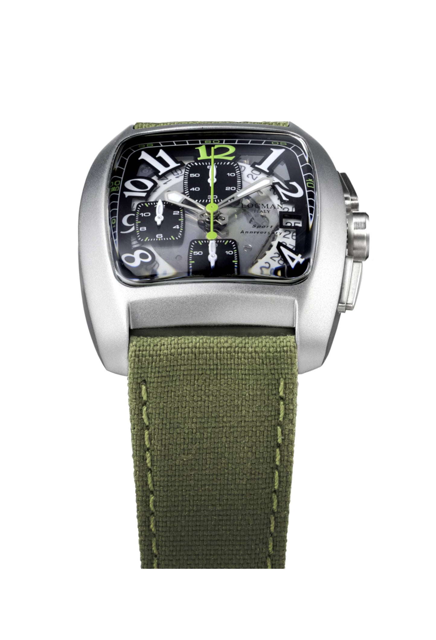 LOCMAN Sport Anniversary Chrono Quartz Aluminum S.S. Green 455.00
