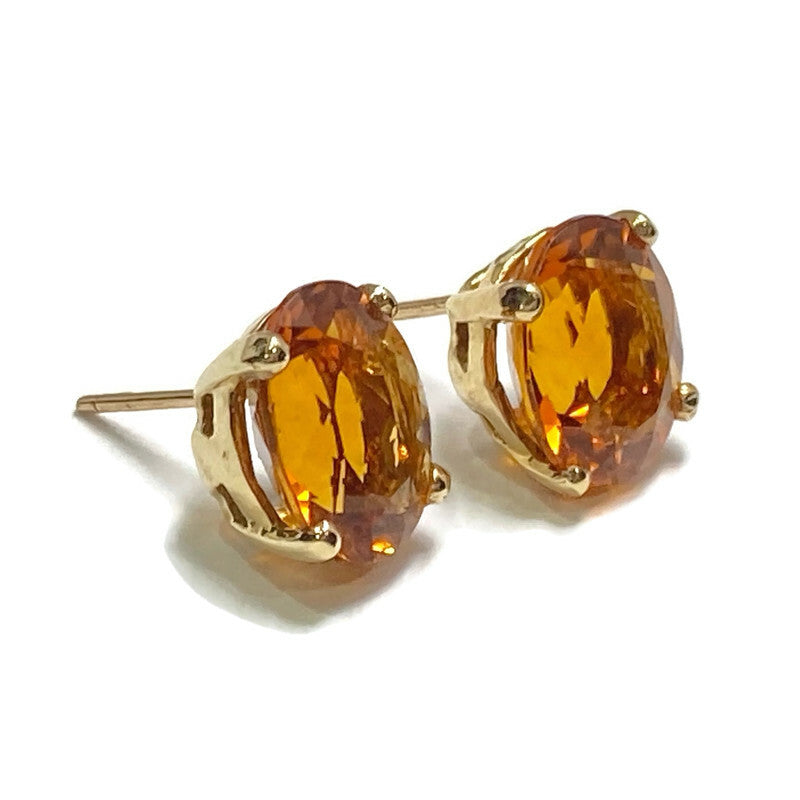 Citrine & 14k Gold Earrings 6.8ct 800.00