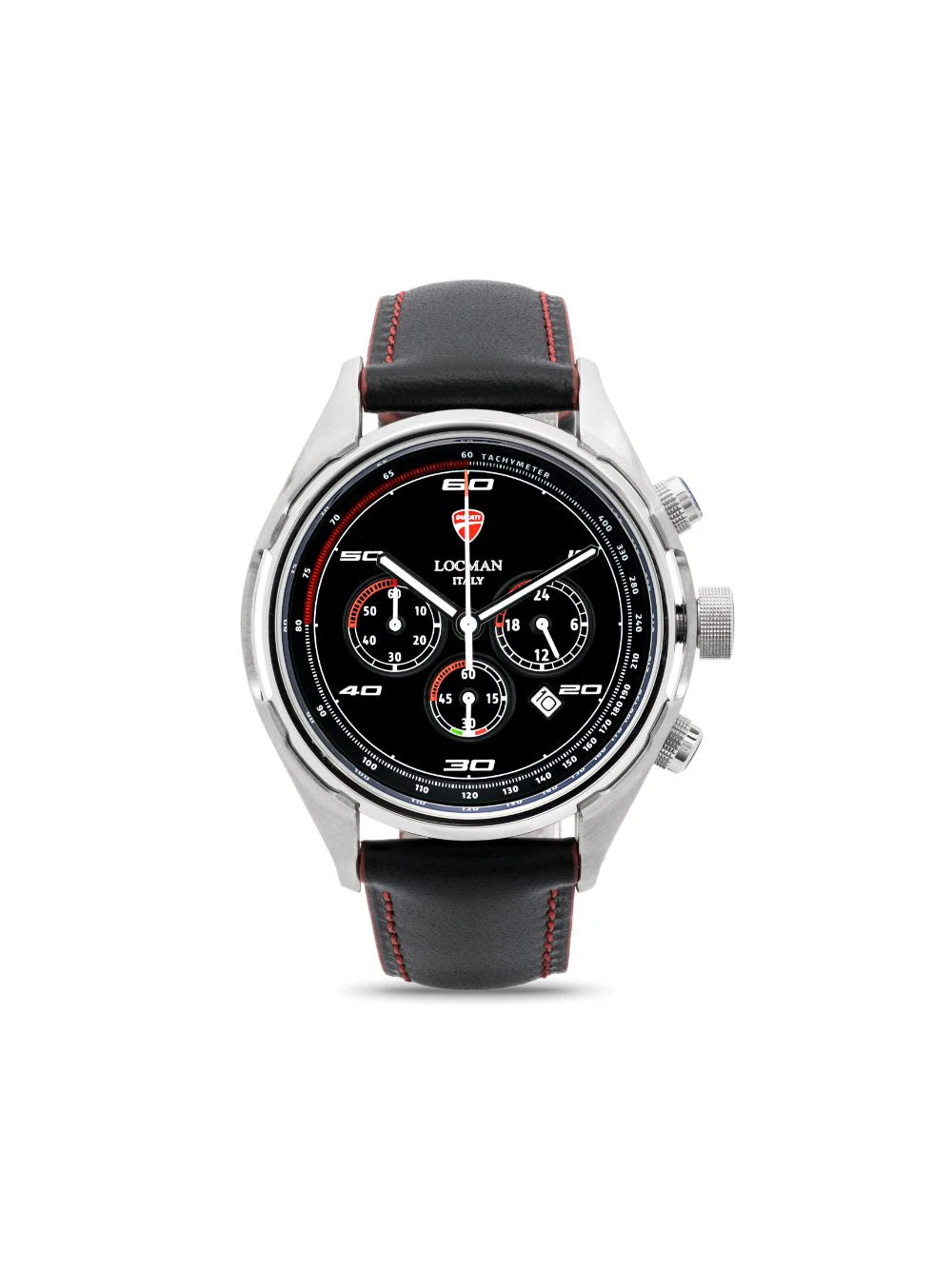 LOCMAN Ducati Chrono Quartz with Black Calf Leather Strap 725.00