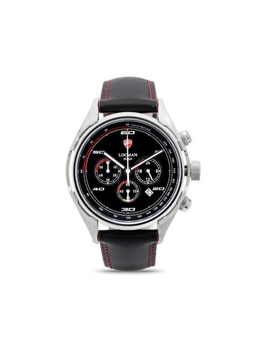 LOCMAN Ducati Chrono Quartz with Black Calf Leather Strap 725.00