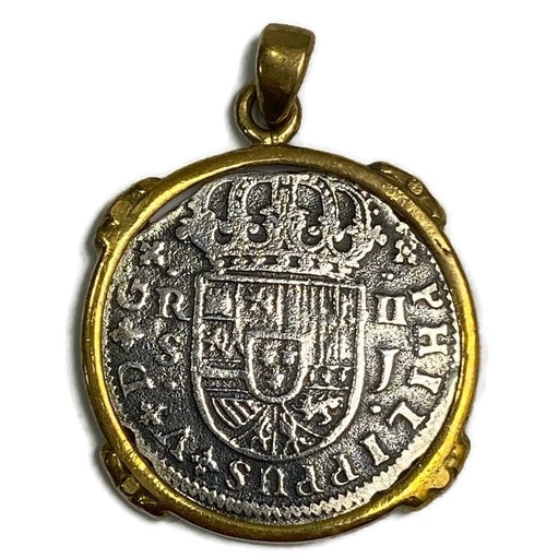 Silver and Gold Coin Pendant 135.00