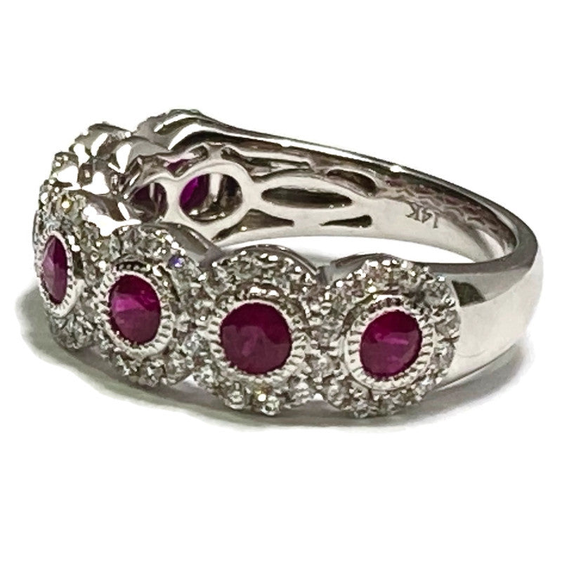 Ruby & Diamond Band (R .93ct, D .50ct) Size 5.5-7.5 4150.00