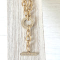 VB&CO Designs Handmade Jewelry - Chunky Y chain matte gold necklace non tarnishing jewerly 90.00