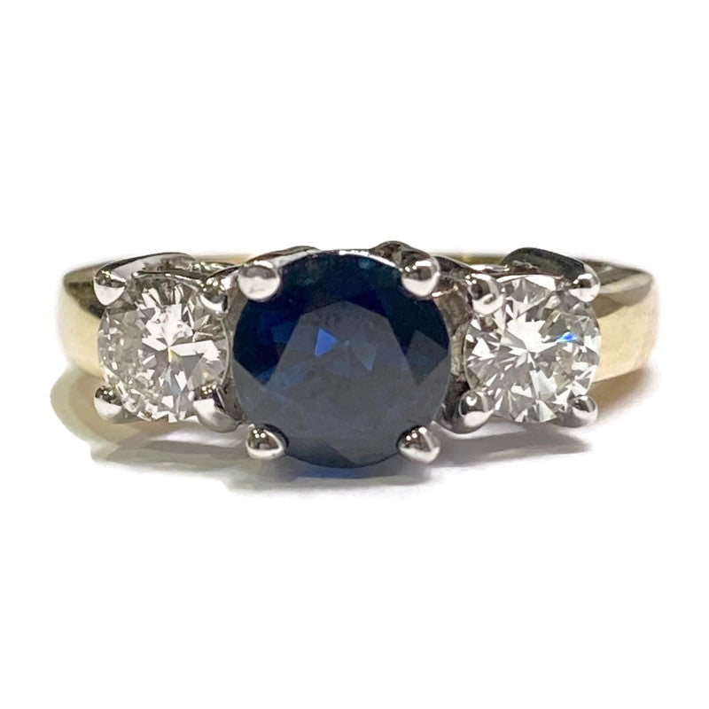 Diamond & Sapphire Ring .68ct Dia (AAA) 1.35ct Sapp 9,800.00