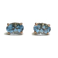 Aquamarine 14k Rose Gold Earrings 800.00