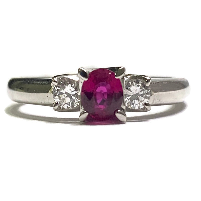 Oval Ruby & Diamond PLAT Ring 2550.00