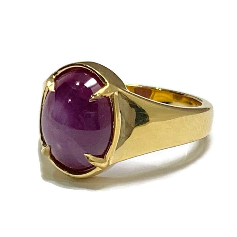 Star Ruby Ring 18KY 3.8ct Size 6.5  4800.00