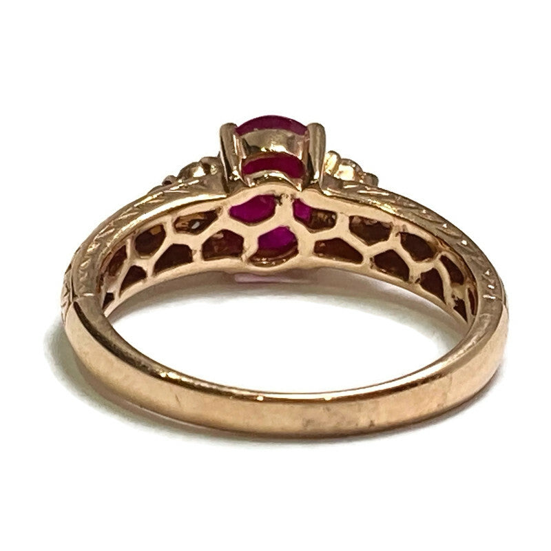 Ruby & Diamond in Rose Gold Ring (R 1.39ct, D .19ct) Size 6-8 1,580.00