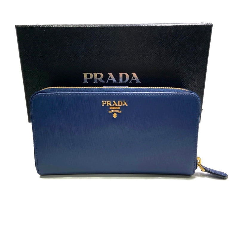 Prada Designer Pre-Loved Wallet (blue) 825.00