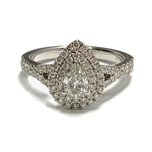 Diamond Pear Halo Ring 14kw 2cts 5475.00