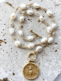 Queen Bee Pearl 17" Necklace 90.00