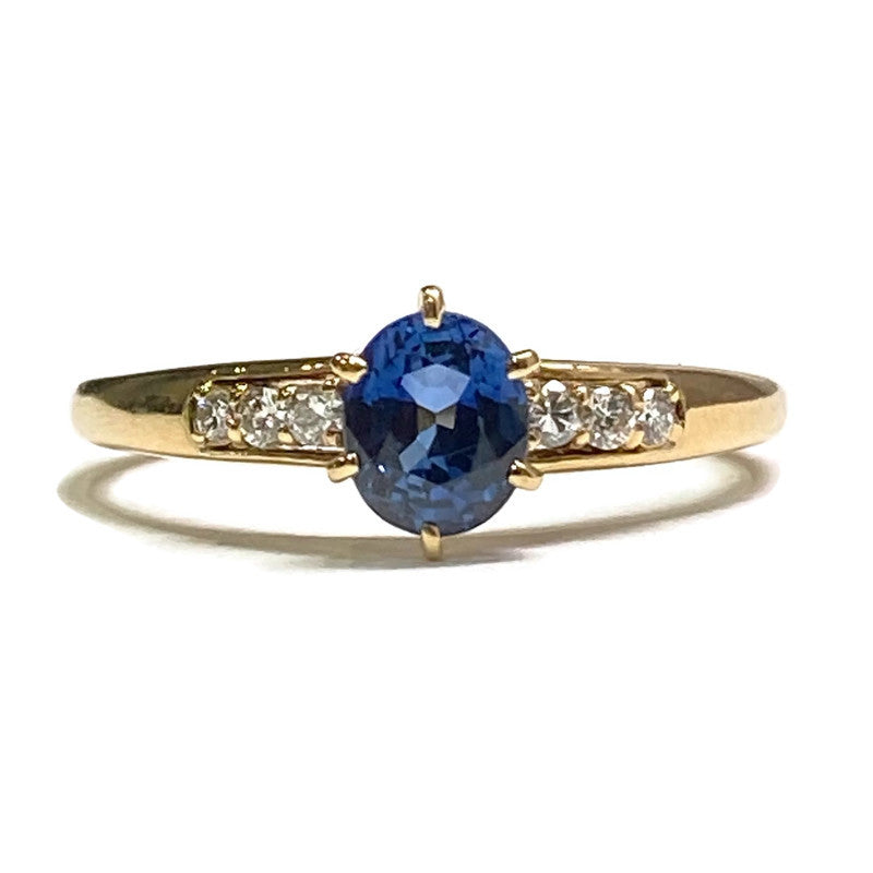 Sapphire and Diamond 18ky Ring 3200.00