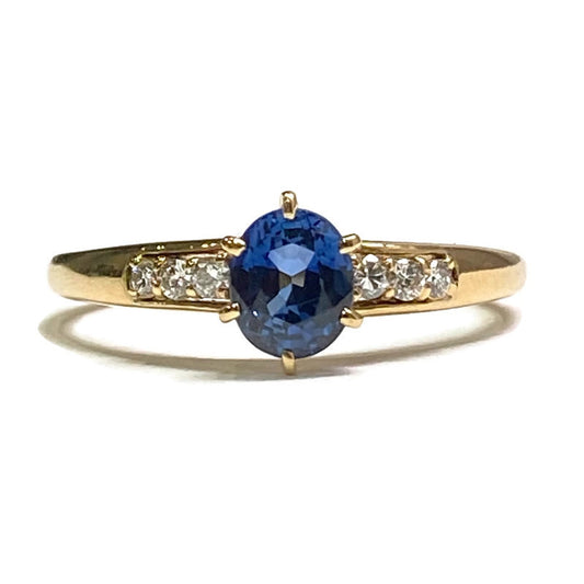 Sapphire and Diamond 18ky Ring 1850.00