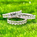 14K White Gold In-Out Hoop Locking Back Mounting 1640.00