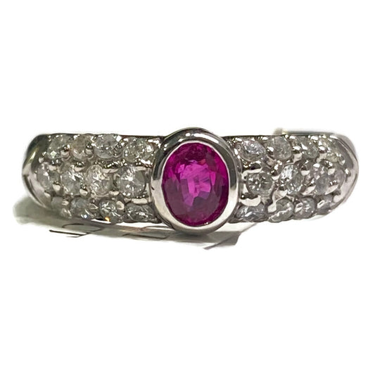 Oval Ruby & Diamond PLAT Ring 2550.00