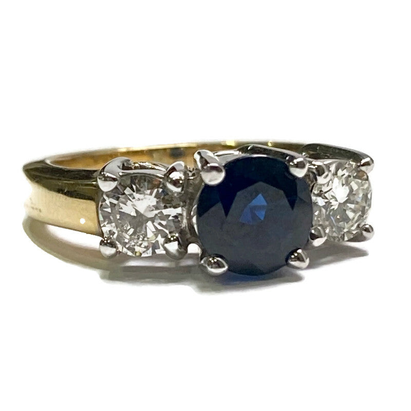 Diamond & Sapphire Ring .68ct Dia (AAA) 1.35ct Sapp 9,800.00