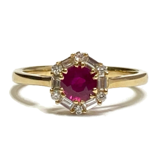 Ruby & Diamond (R .77ct, D .20ct) Size 5.5-7.0 2,400.00