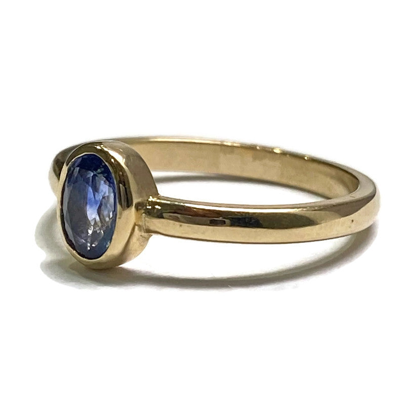 Blue Sapphire 14KY Bezel Ring 1275.00