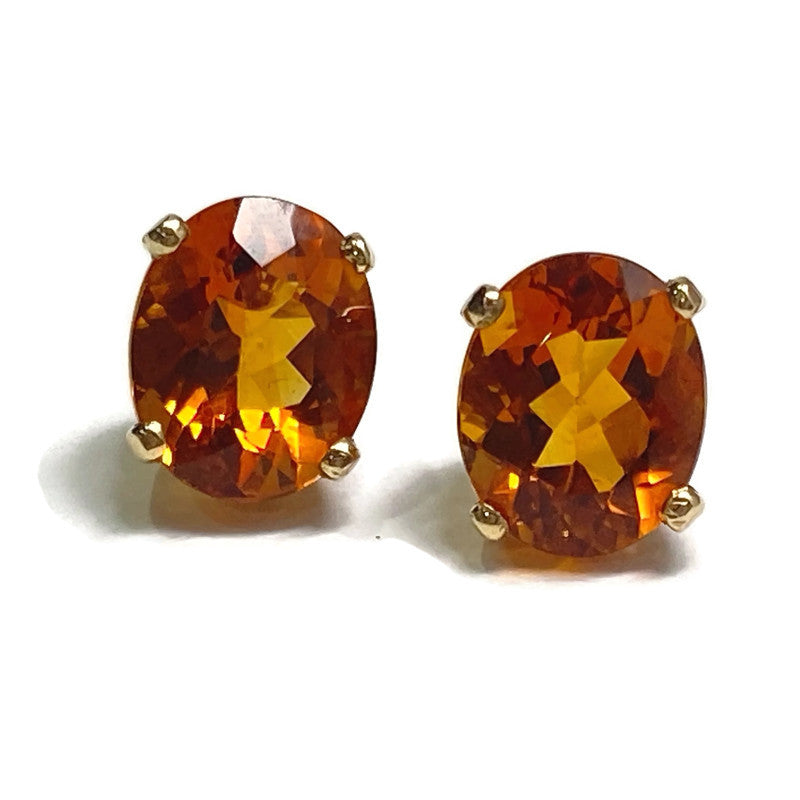 Citrine & 14k Gold Earrings 6.8ct 800.00