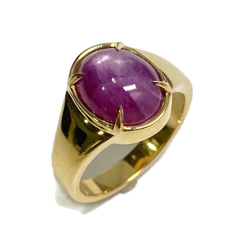 Star Ruby Ring 18KY 3.8ct Size 6.5  4800.00