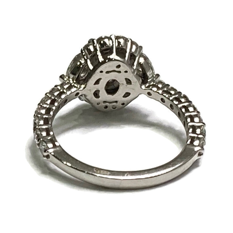 Oval Sapphire and Mixed Diamond Halo White Gold Ring 12500.00
