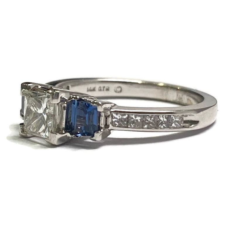 Diamond & Sapphire Accent Ring 14KW 5200.00