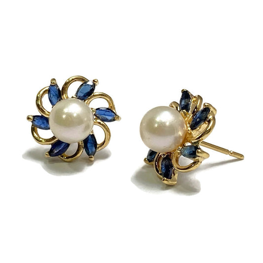 Sapphire and Pearl Earring 575.00