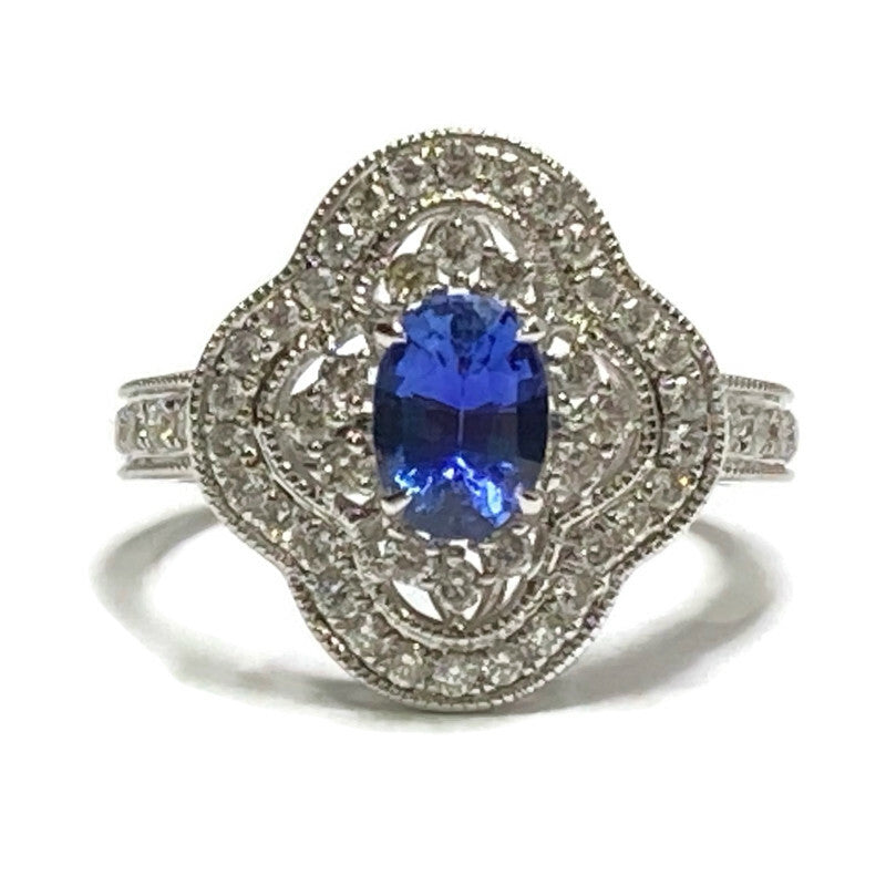 Sapphire & Diamond Ring (S .1.02ct, D .75ct) Size 5.5-7.5 3,200.00