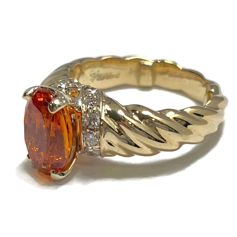 Spessertite Garnet & Diamond Ring 3240.00