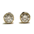Diamond 1.31ctw Bezel 14KY Stud earring 4000.00