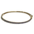 Hinged Bangle Sapphire 14ky Bracelet 6.75" 1.4ct 5600.00