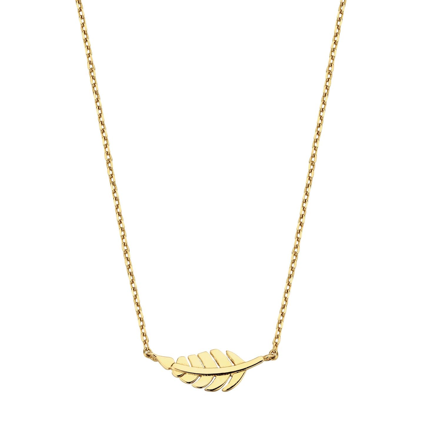 Feather Necklace 14KY 14"-16"  250.00