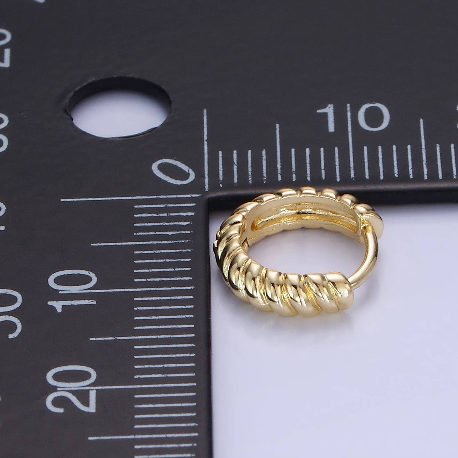 10mm Croissant Cartilage Hoop Huggie Earrings 60.00