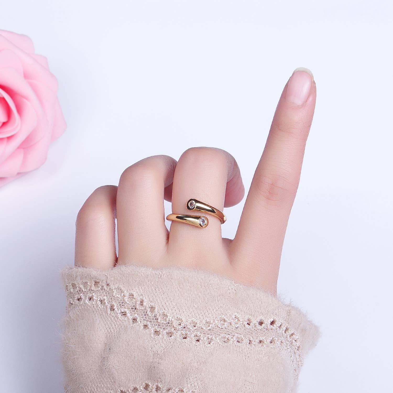 Wraparound CZ Ring 50.00