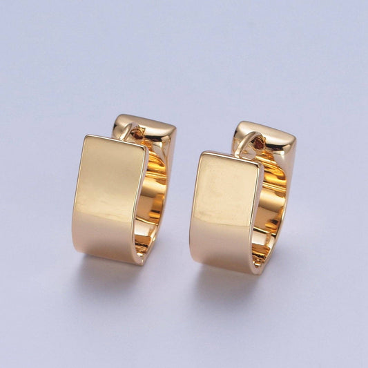 Minimalist Geometric Thick Hoops Earrings 65.00