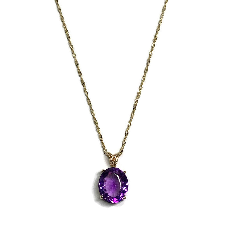 Amethyst 14k Gold Pendant 410.00