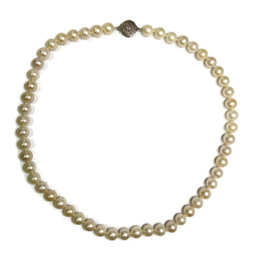 Pearl Necklace Saltwater 20" 8-9mm with 14k Gold Clasp 2788.00