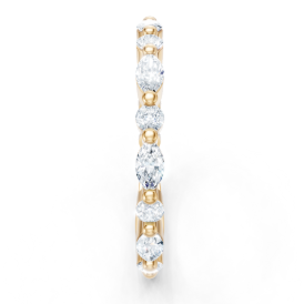 14K Yellow Gold Marquise and Round Diamond Band 3100.00