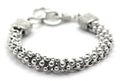 INDIRI Sterling Silver Beaded Link Adjustable Bracelet 900.00